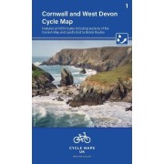 Cornwall and West Devon Cykelkarta